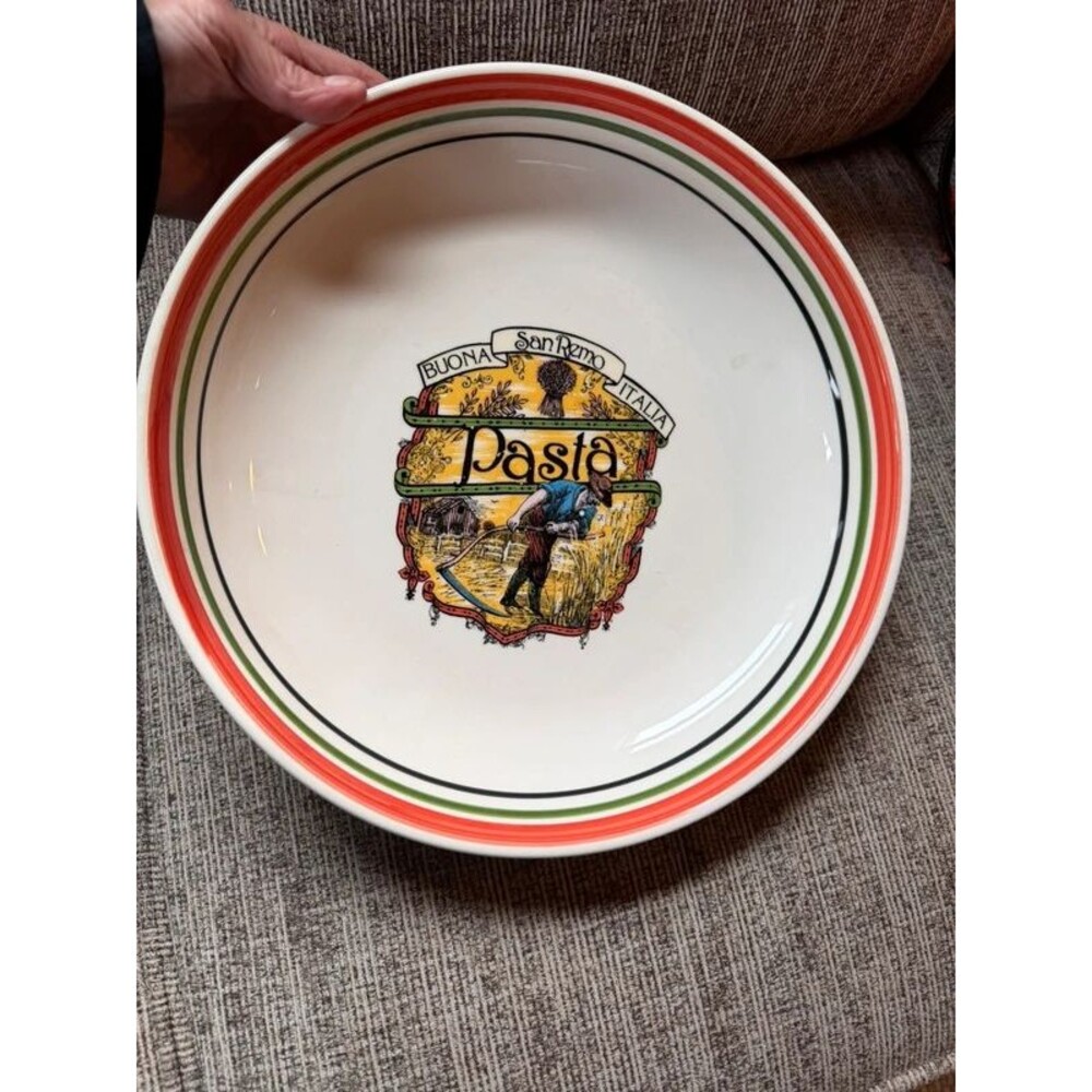 Italian pasta bowl made in Italy Large
